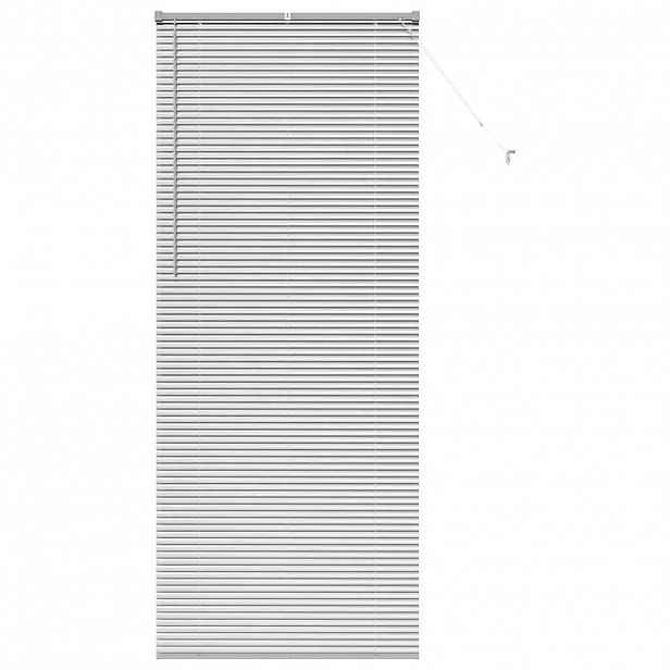 vidaXL Venet školní žaluzie Stříbrná 220 x 95 cm 25 mm Hliník