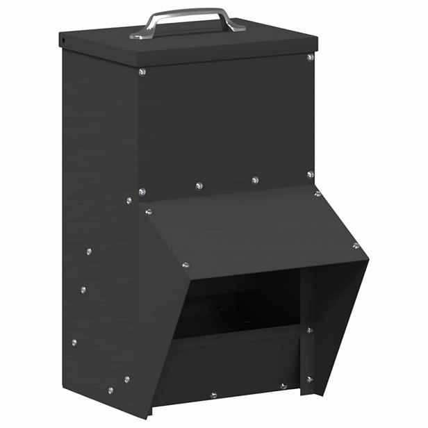 vidaXL Krmítko pro slepice Černá 20 x 25 x 35 cm