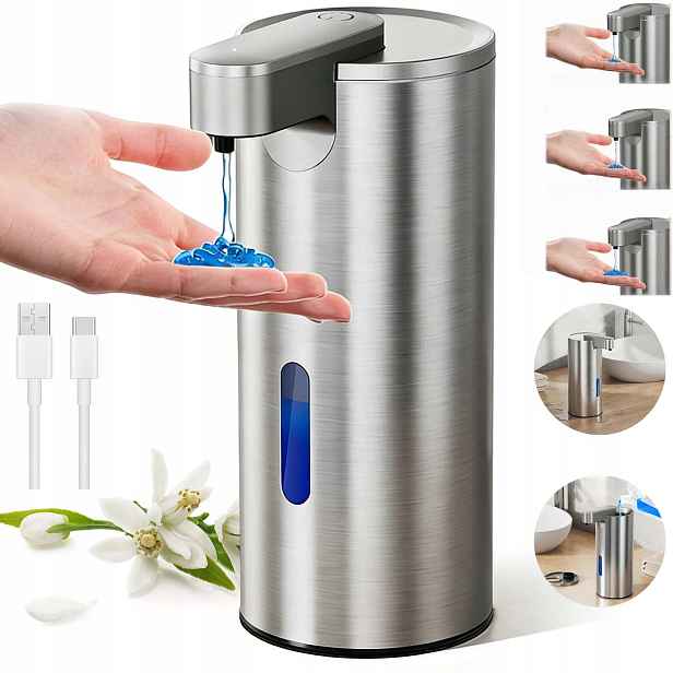 Bezdotykový Automatický Dávkovač Gelového Mýdla Usb Dávkovač Tekutiny 340 ML