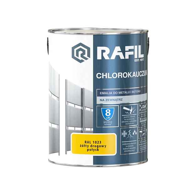 Chlorkaučuk Žlutý Silniční Lesk Ral 1023 5 L Rafil