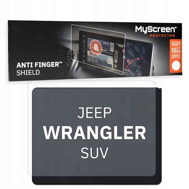 Matná fólie pro Jeep Wrangler Suv 2018 2023 Hlavní displej 8,4" MyScreen An