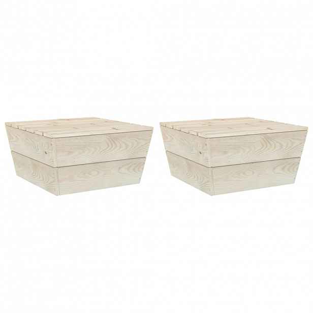 vidaXL Zahradní stoly 2 ks 60 x 60 x 30 cm impregnované smrkové dřevo