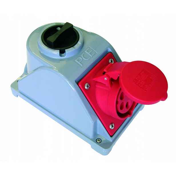 Zásuvka s vypínačem „combo-pol“ IP44 16A 400V 3P+Z+N vyp. 0-1 96061540W