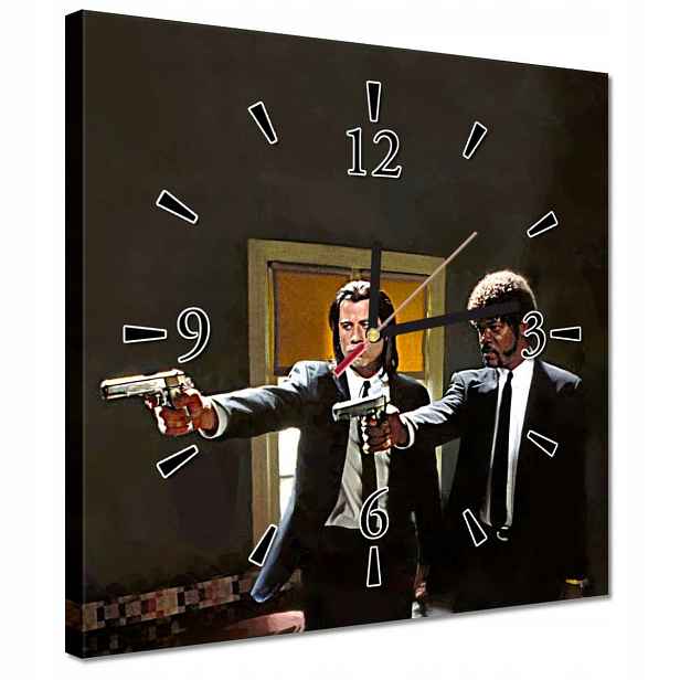 Hodiny 30x30 Samuel Jackson a Travolta