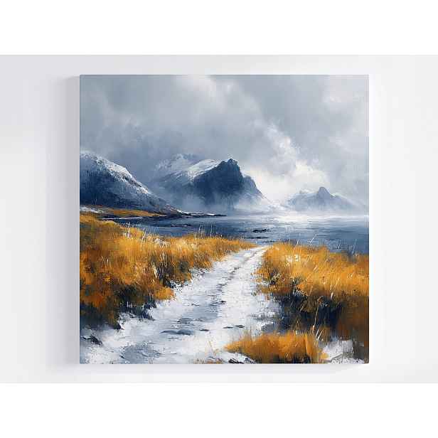 Obraz Na Plátně Canvas Skandinávie Norsko Island Hory Zátoka 50x50
