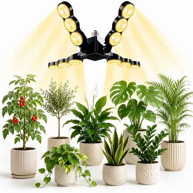 Sansi Led lampa pro rostliny 60W E27 Full Spectrum 4 panely 4000K