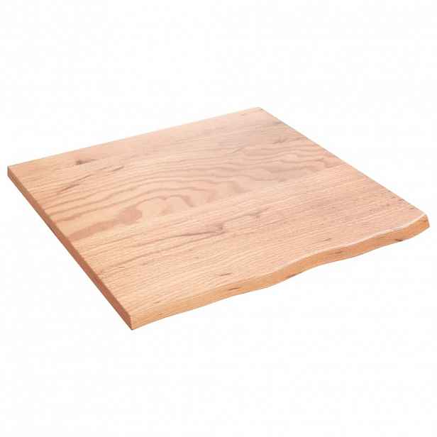 vidaXL Stolní deska světle hnědá 60 x 60 x 6 cm ošetřený masivní dub