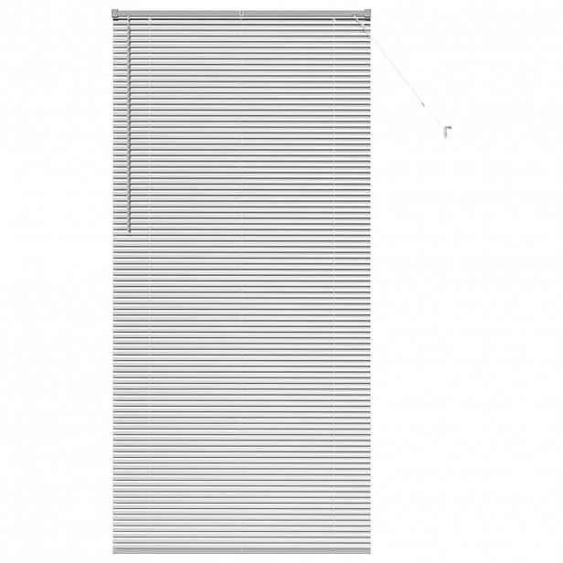 vidaXL Venet školní žaluzie Stříbrná 220 x 105 cm 25 mm Hliník