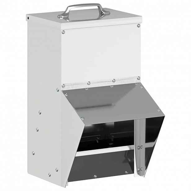 vidaXL Krmítko pro slepice Stříbrná 20 x 25 x 35 cm Pozinkovaná ocel