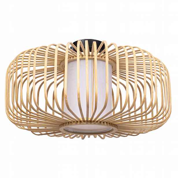 Pletená Bambusová Nástěnná Lampa Natural Boho