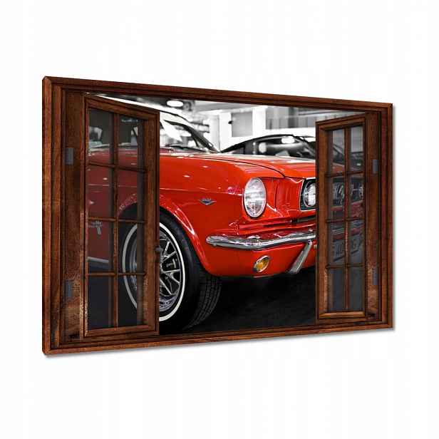Obrazy 120x80 Červený Mustang