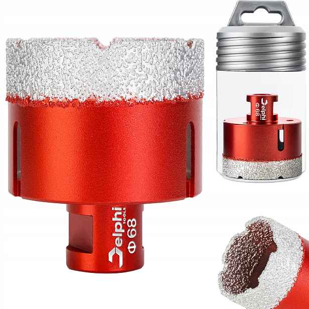 Korunkový Vrták Diamantová Delphi Korunka Na Gres Granitu Závit M14 fi 68mm