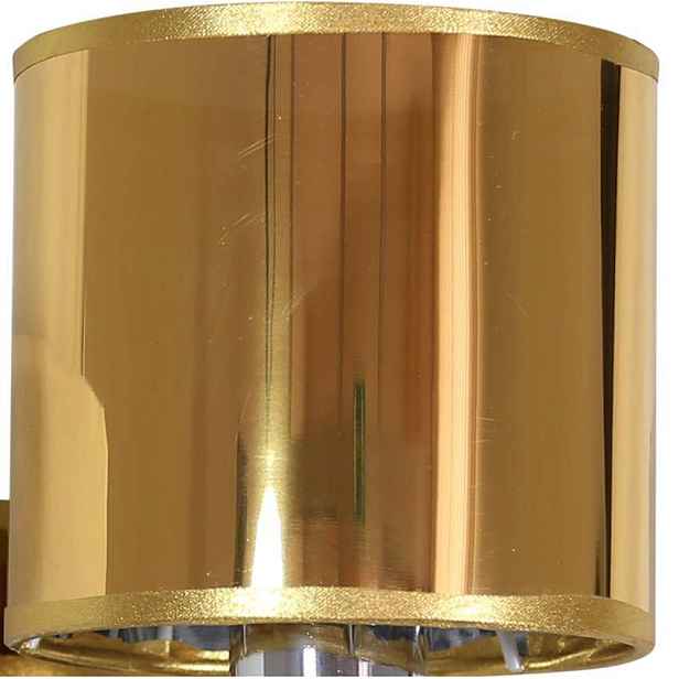 Stínidlo pro nástěnnou lampu Sylvana E14, lesklé zlato