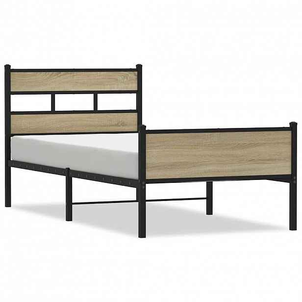 vidaXL Rám postele bez matrace dub sonoma 80 x 200 cm kompozitní dřevo