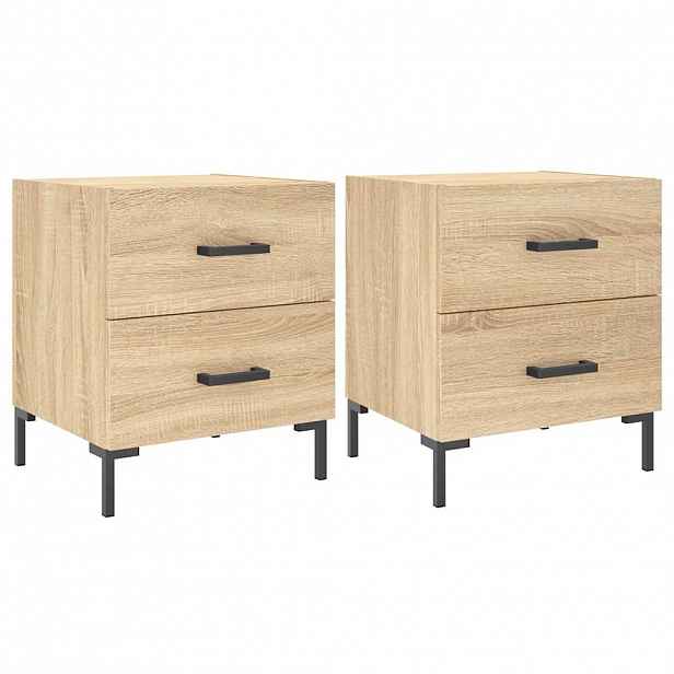 vidaXL Noční stolky 2 ks dub sonoma 40 x 35 x 47,5 cm kompozitní dřevo