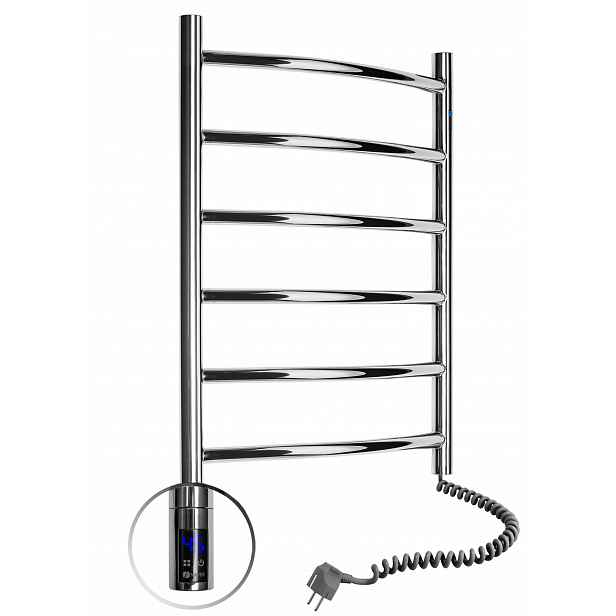 Elektrický koupelnový radiátor Nerez Camellia Sensor 480х600 pravý