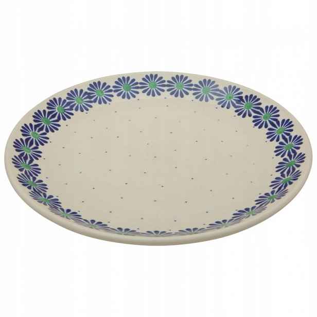 Jídelní talíř 25.5 cm Umělecká keramika Bolesławiec dek 0467 Ciszewska