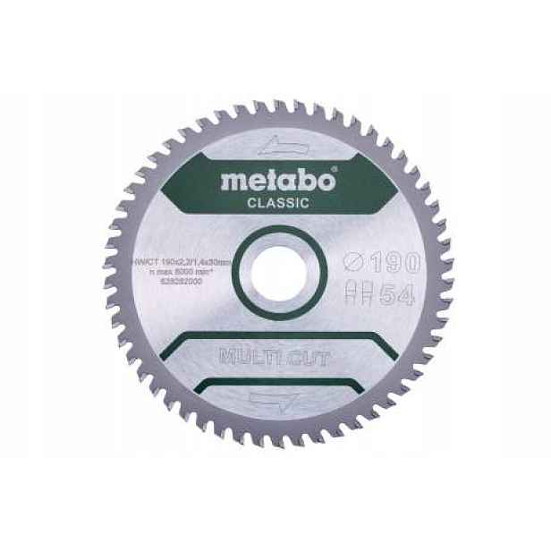 Metabo Pila Kotoučová Multi Cut 190x30 54Z Fz/tz 5° Laminát Tenké Profily