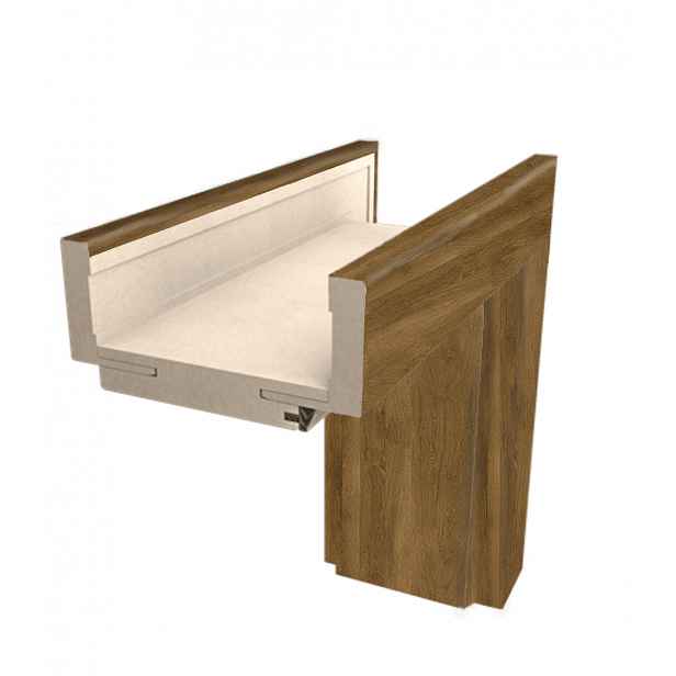Obložková zárubeň Naturel 70 cm pro tloušťku stěny 14-16 cm levá O4DPL70L
