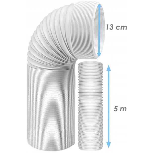 Pevná Trubka Pro Přenosnou Klimatizaci Délka 5 m Průměr 13 cm Harmonika