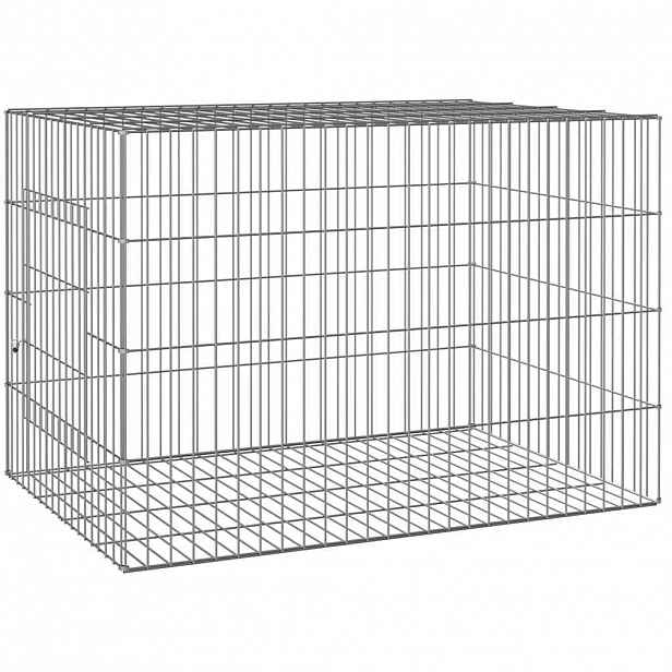 vidaXL Klec pro králíka 78 x 54 x 54 cm pozinkované železo