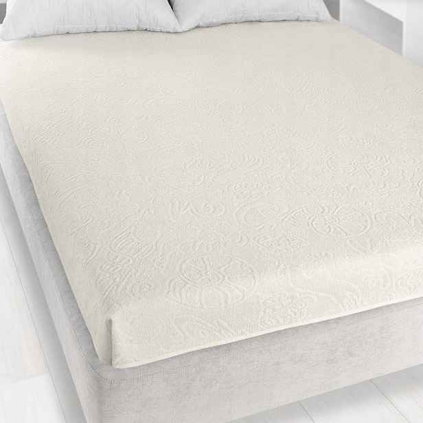 Zwoltex Tulipán 4 Prostěradlo prostěradlo bez gumičky ecru 275 g 175 x 220 cm