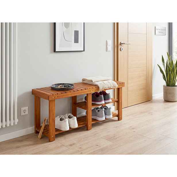 Prestige Home REGÁL NA BOTY, barvy akácie, akácie,