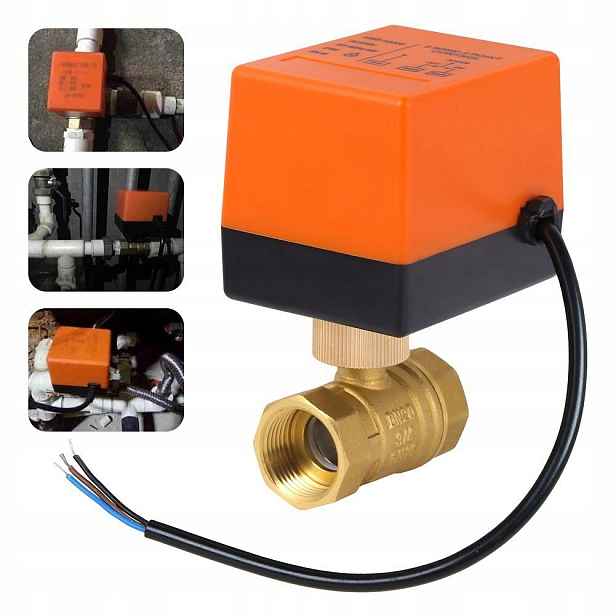 Elektroventil Kulový 3/4 palce s pohonem DN20 AC220V, vodní pohon, voda