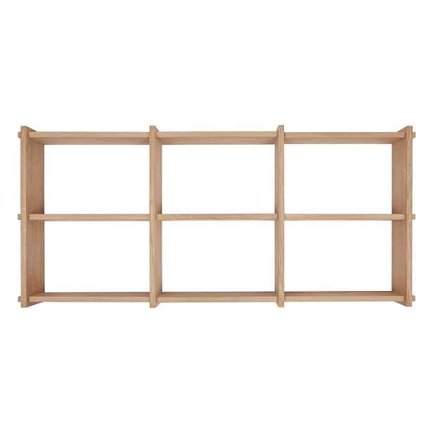 Patrová police z dubového dřeva v přírodní barvě 37 cm Grid – OYOY Living Design