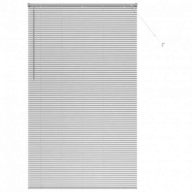 vidaXL Venet školní žaluzie Stříbrná 220 x 125 cm 25 mm Hliník