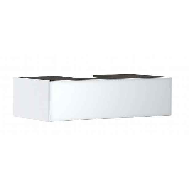 Hansgrohe Xevolos E - Umyvadlová skříňka, 28x98x55 cm, 1 zásuvka, matná bílá/metalická bílá 54313320