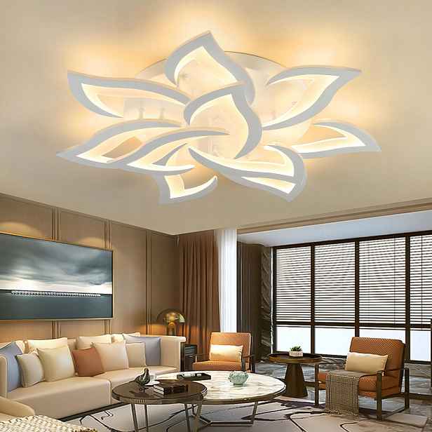 Lotos stropní svítidlo Led stmívatelná dálkový ovladač, časovač 85 cm/90 W 3000-6000 K