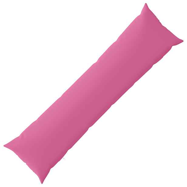 vidaXL Polštář s polštářem HEERLEN Růžová 40 x 145 cm Polyester