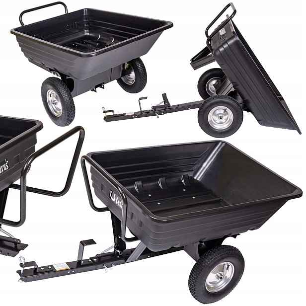 Zahradní přívěs pro traktor quada Cedrus 225 kg, sklápěč, vozík