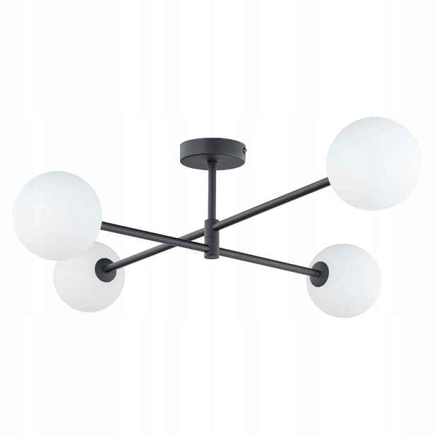 Závěsné Stropní Svítidlo Převis Černá Bílá Stínidlo 4xG9 Sarius 21 cm Tk Lighting