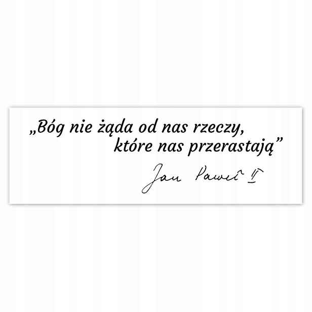 Plakáty 200x66 Citát svatého Jana Pavla