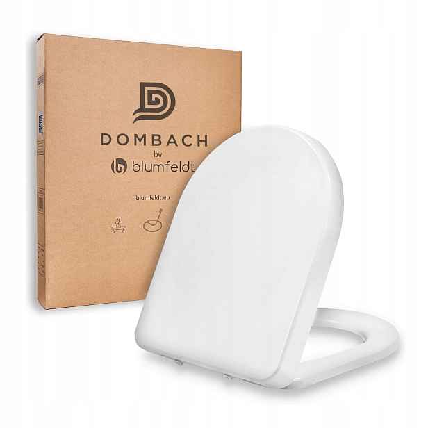Dombach – prémiová toaletní deska s pomalým sklápěním, bílá