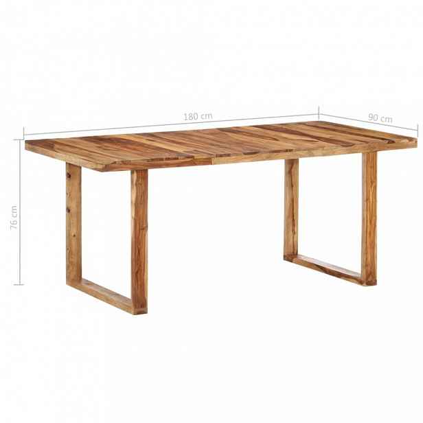 Jídelní stůl masivní dřevo 180x90x76 cm, sheesham