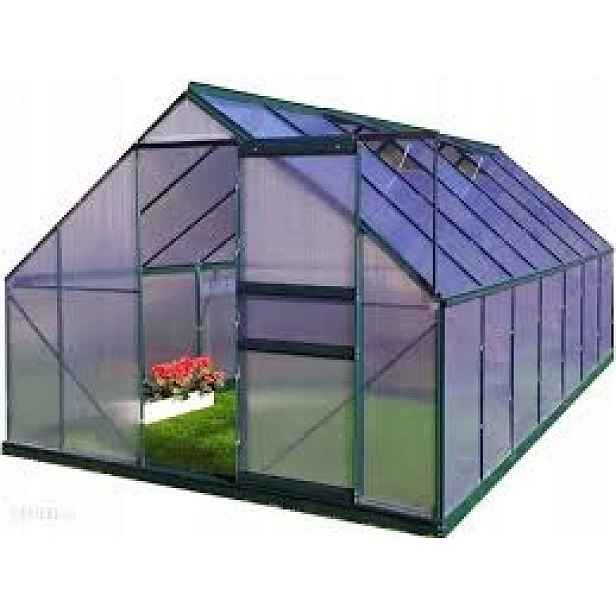Plantiflex Hliníkový Skleník 250x310x195 Základ Hrubý POLYKARBONÁT-6 MM