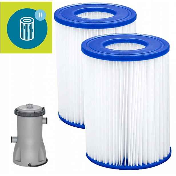 Sada pro filtr bazénového čerpadla typ 2 58386 13 cm, kulaté, silné, originální