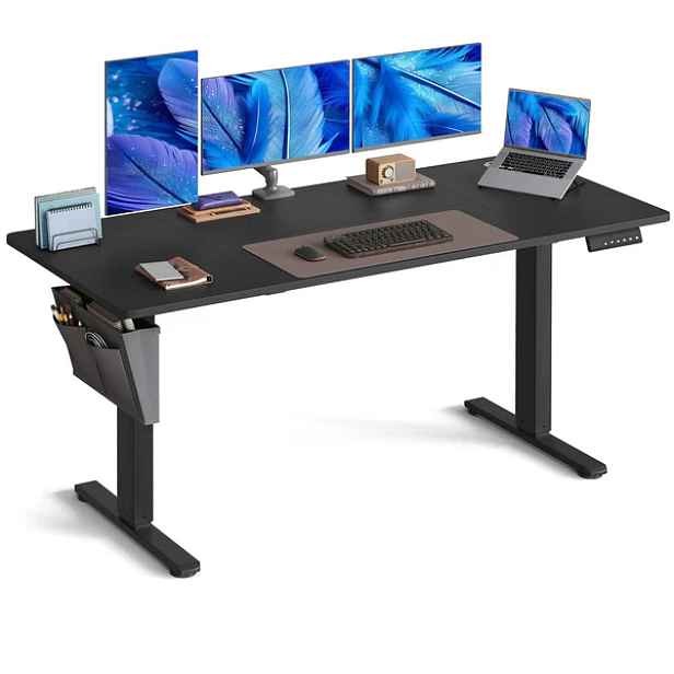SONGMICS Elektricky nastavitelný psací stůl Vasagle Foral 160 cm černý
