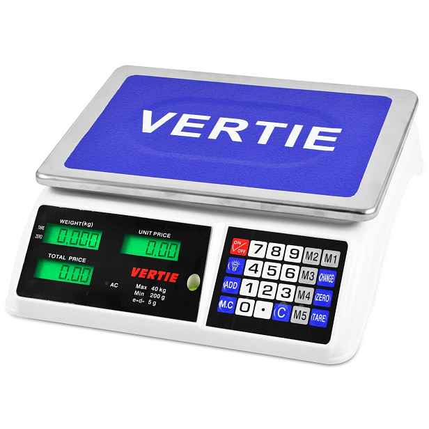 VERTIE TD-8888 Digitální váha do 40kg, přesnost vážení 5g