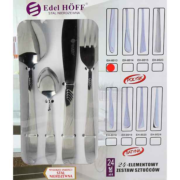 Dárek sada příborů 24 kusů El Edel Hoff Elegance Premium