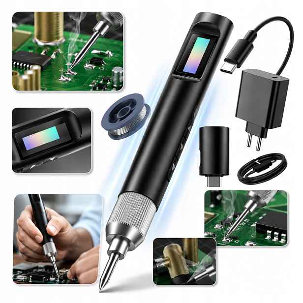 Přenosná páječka Usb-c 100W C245I 2S 60-450°C 3 režimy Inteligentní