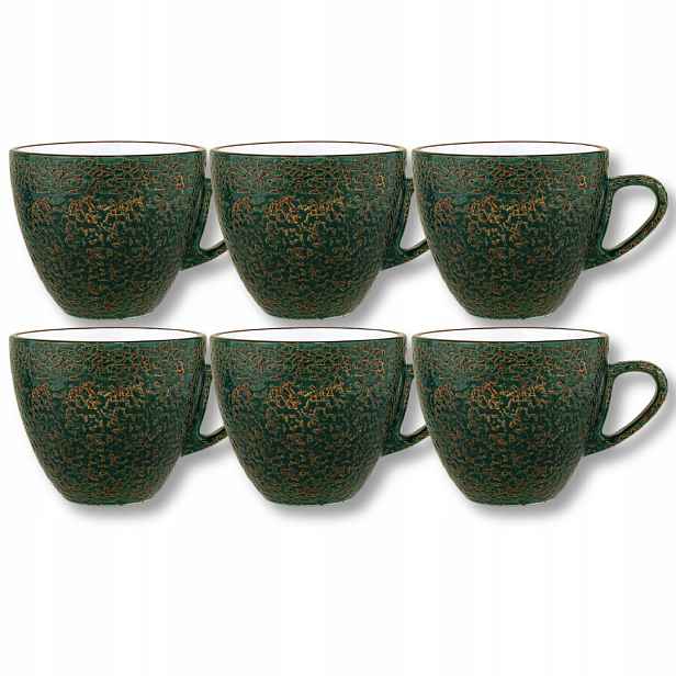 Šálek na espresso porcelánový zelený 75 ml Wilmax 6 kusů