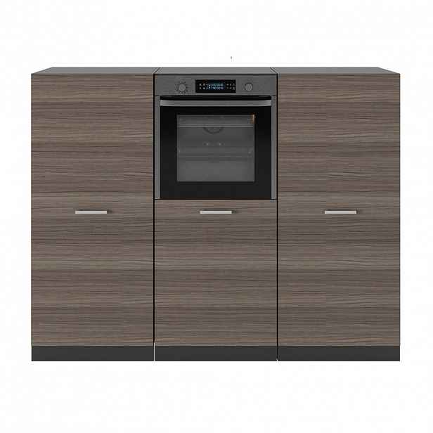 Vicco KUCHYŇSKÝ BLOK R-Line Ušlechtilá šedá/antracitová 180 cm bez pracovní desky