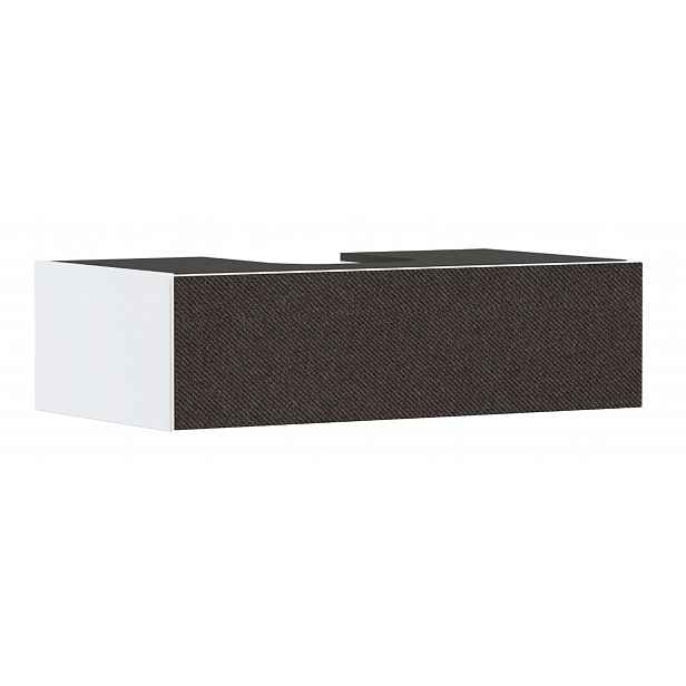 Hansgrohe Xevolos E - Umyvadlová skříňka, 28x98x55 cm, 1 zásuvka, matná bílá/textilní tmavá šedá 54313660