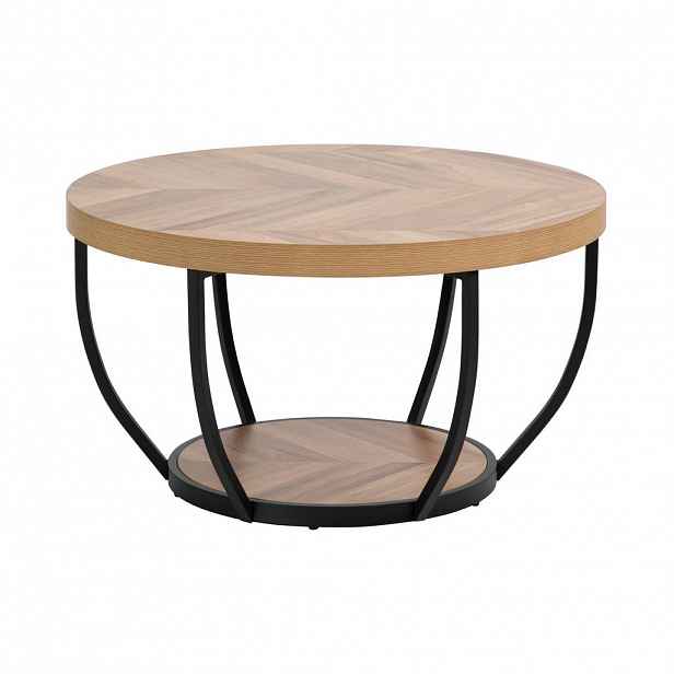 Home Collective KONFERENČNÍ stolek šířky 80 cm z tmavého dubu
