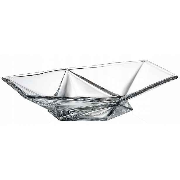 Salátová Mísa skleněná 35 cm křišťálová miska křišťál premium Origami Bohemia