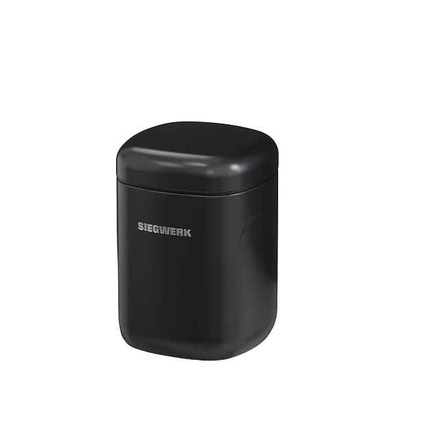 SIEGWERK Dóza na potraviny, velikost M, 1,25 l, černá  VD-100-M-BLK